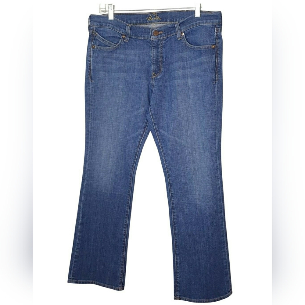 Old Navy 12 Short Womens Bootcut Jeans DIVA Blue Denim Stretch Cowgirl Grunge